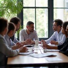 Sakura HR Solutions チームの会議